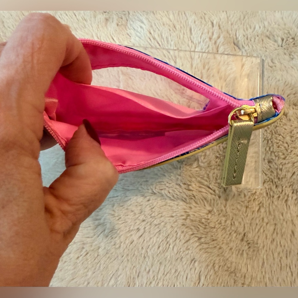 Lilly Pulitzer Classic Zippered ID Wallet Pocket Purse - Picture 4 of 5